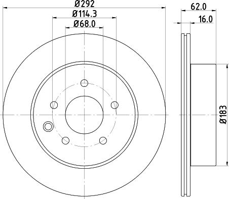 Mintex MDC1786 - Kočioni disk www.molydon.hr