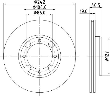 Mintex MDC845 - Kočioni disk www.molydon.hr