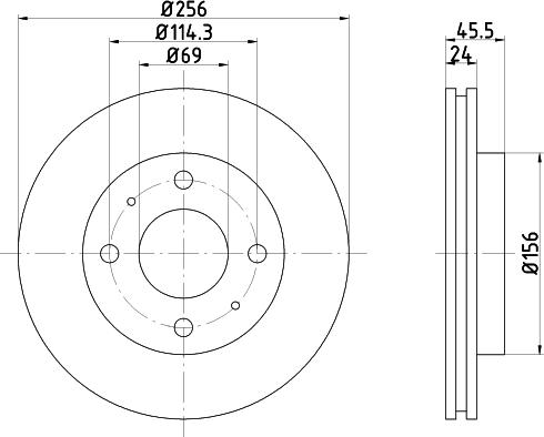 Mintex MDC856 - Kočioni disk www.molydon.hr