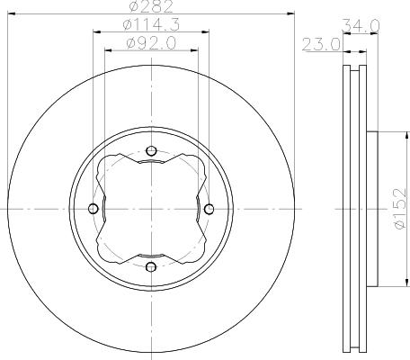 Mintex MDC819 - Kočioni disk www.molydon.hr