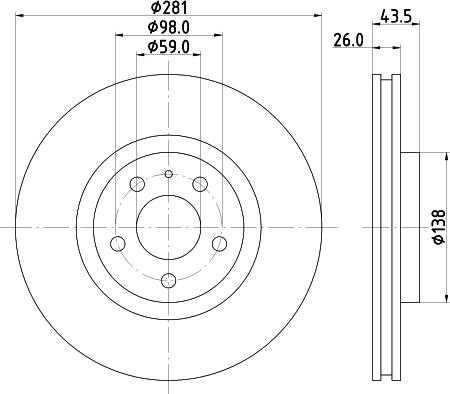 Mintex MDC810 - Kočioni disk www.molydon.hr