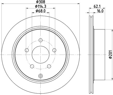 Mintex MDC81820C - Kočioni disk www.molydon.hr