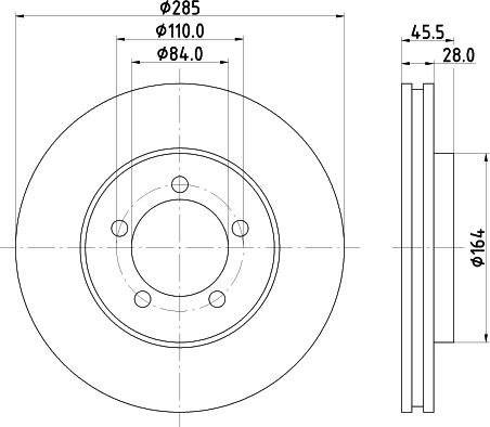 Mintex MDC884 - Kočioni disk www.molydon.hr