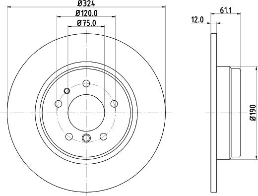 Mintex MDC834 - Kočioni disk www.molydon.hr