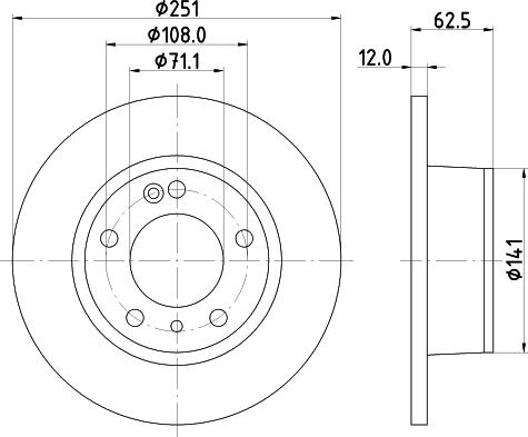 Mintex MDC835 - Kočioni disk www.molydon.hr