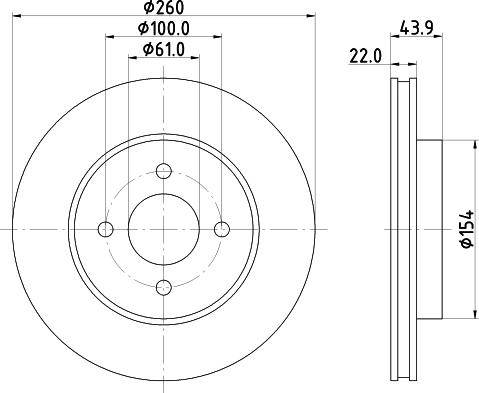 Mintex MDC83056C - Kočioni disk www.molydon.hr