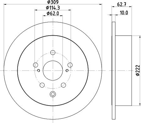 Mintex MDC83058C - Kočioni disk www.molydon.hr