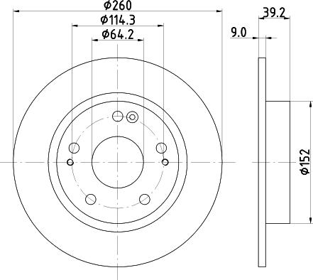 Mintex MDC83057C - Kočioni disk www.molydon.hr