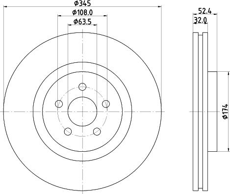 Mintex MDC83065C - Kočioni disk www.molydon.hr