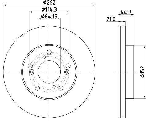 Mintex MDC83088C - Kočioni disk www.molydon.hr