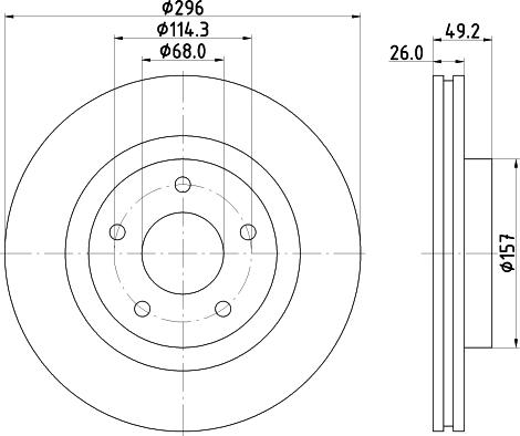 Mintex MDC83071C - Kočioni disk www.molydon.hr