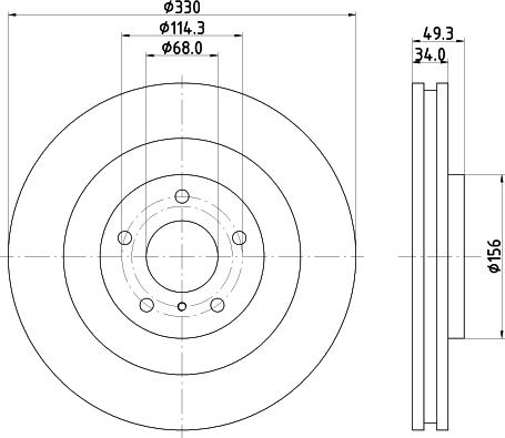 Mintex MDC83151C - Kočioni disk www.molydon.hr