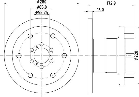 Mintex MDC837 - Kočioni disk www.molydon.hr