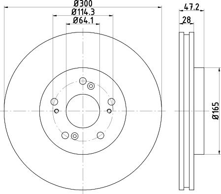 Mintex MDC82511C - Kočioni disk www.molydon.hr