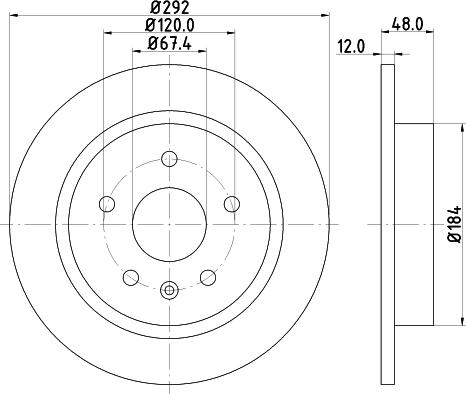 Mintex MDC82189C - Kočioni disk www.molydon.hr