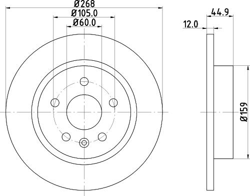 Mintex MDC82132C - Kočioni disk www.molydon.hr