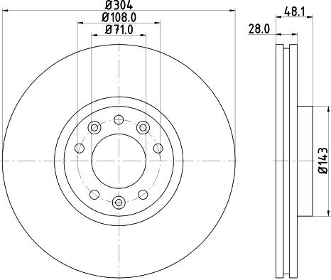 Mintex MDC82293C - Kočioni disk www.molydon.hr