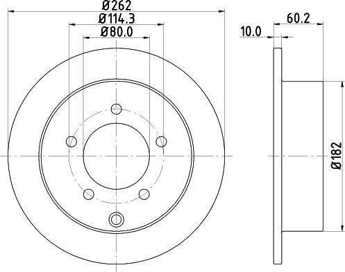 Mintex MDC82234C - Kočioni disk www.molydon.hr