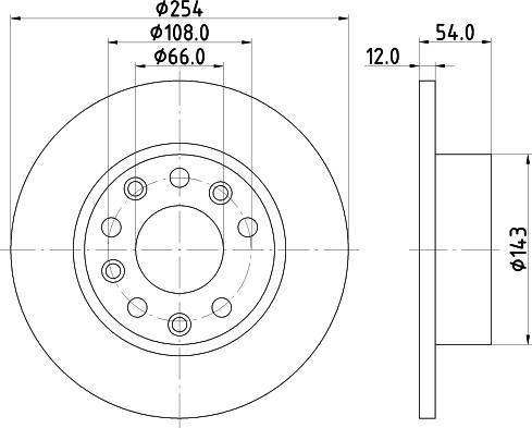 Mintex MDC871 - Kočioni disk www.molydon.hr