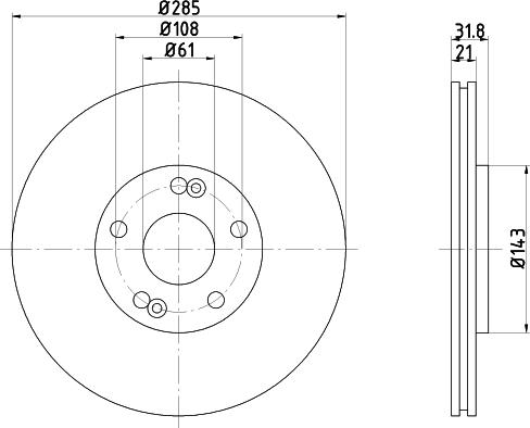 Mintex MDC872 - Kočioni disk www.molydon.hr