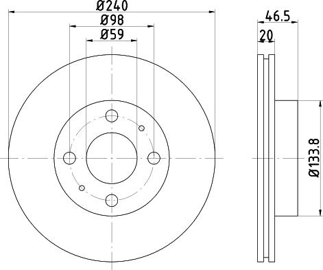 Mintex MDC358 - Kočioni disk www.molydon.hr