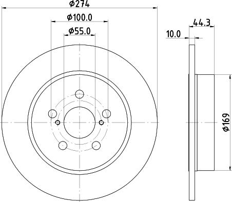 Mintex MDC3025C - Kočioni disk www.molydon.hr