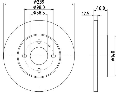 Mintex MDC382 - Kočioni disk www.molydon.hr