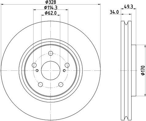 Mintex MDC3207C - Kočioni disk www.molydon.hr