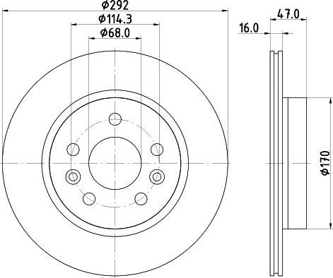 Mintex MDC3233C - Kočioni disk www.molydon.hr