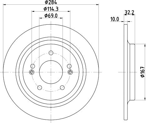 Mintex MDC2944C - Kočioni disk www.molydon.hr