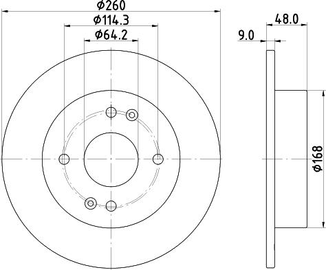 Mintex MDC2958C - Kočioni disk www.molydon.hr