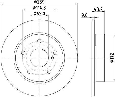 Mintex MDC2908C - Kočioni disk www.molydon.hr