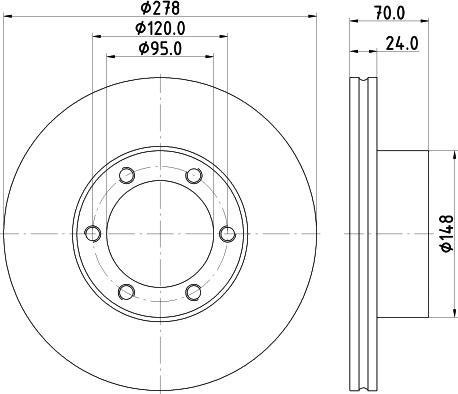 Mintex MDC290 - Kočioni disk www.molydon.hr