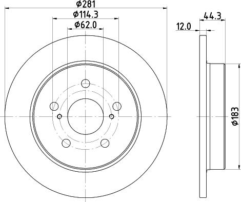 Mintex MDC2912C - Kočioni disk www.molydon.hr