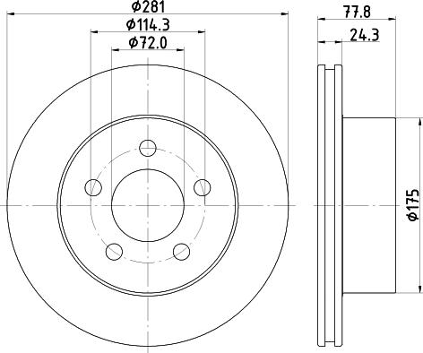 Mintex MDC2491 - Kočioni disk www.molydon.hr