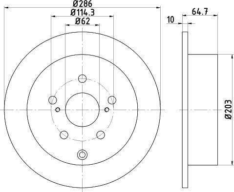 Mintex MDC2445 - Kočioni disk www.molydon.hr