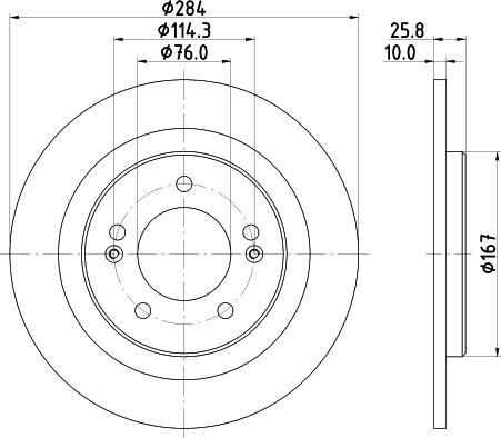 Mintex MDC2484 - Kočioni disk www.molydon.hr