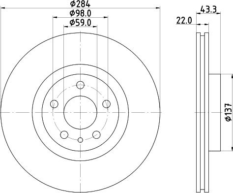 Mintex MDC2485 - Kočioni disk www.molydon.hr