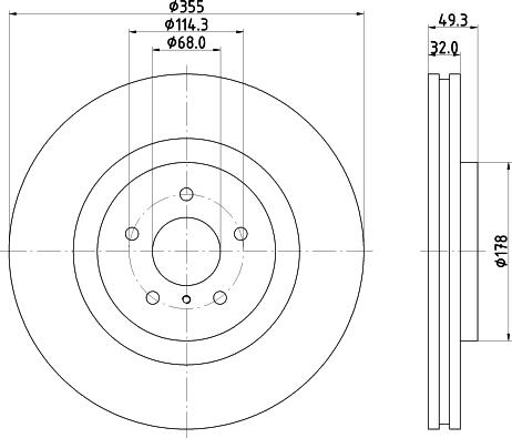 Mintex MDC2598 - Kočioni disk www.molydon.hr