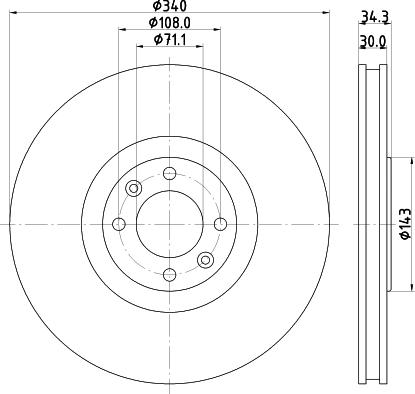 Mintex MDC2542 - Kočioni disk www.molydon.hr