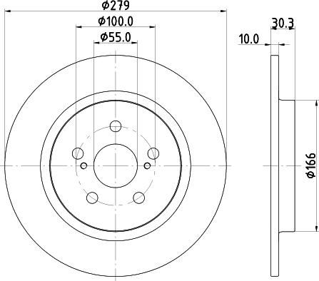 Mintex MDC2553 - Kočioni disk www.molydon.hr