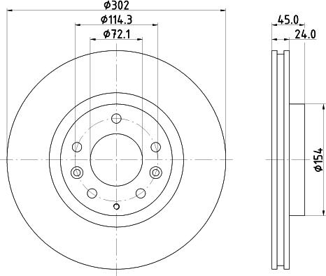 Mintex MDC2564 - Kočioni disk www.molydon.hr