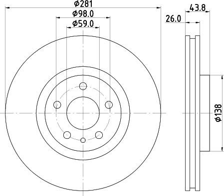 Mintex MDC2563 - Kočioni disk www.molydon.hr