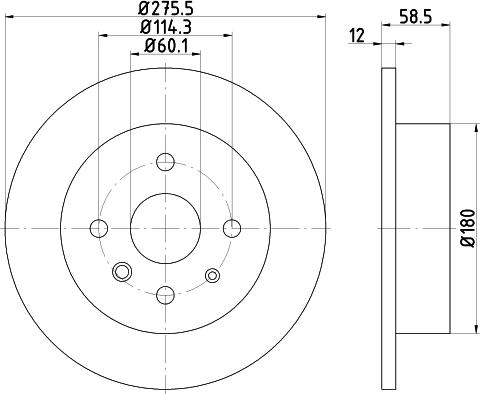 Mintex MDC2505 - Kočioni disk www.molydon.hr