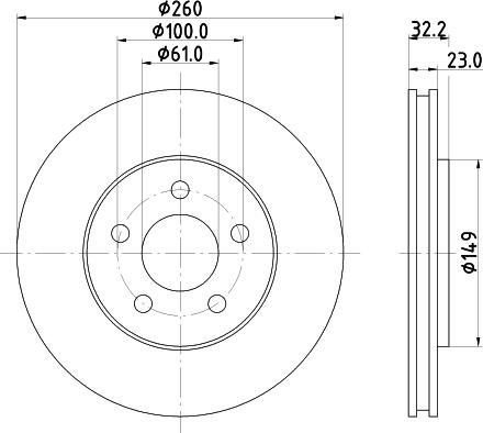 Mintex MDC2643 - Kočioni disk www.molydon.hr