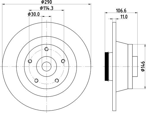 Mintex MDC2624C - Kočioni disk www.molydon.hr