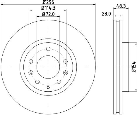 Mintex MDC2081 - Kočioni disk www.molydon.hr