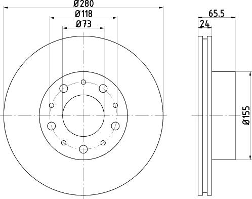 Mintex MDC2154 - Kočioni disk www.molydon.hr