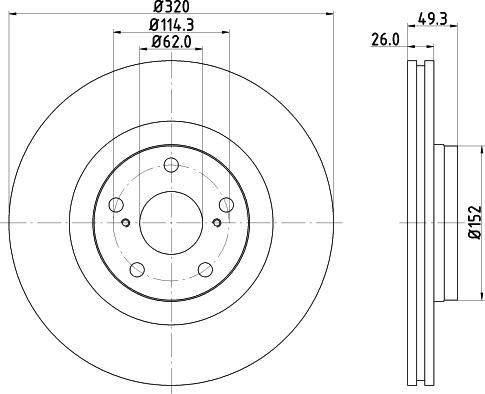 Mintex MDC2168 - Kočioni disk www.molydon.hr