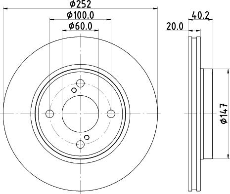 Mintex MDC2869C - Kočioni disk www.molydon.hr